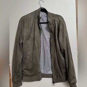 Zara green velvet jacket